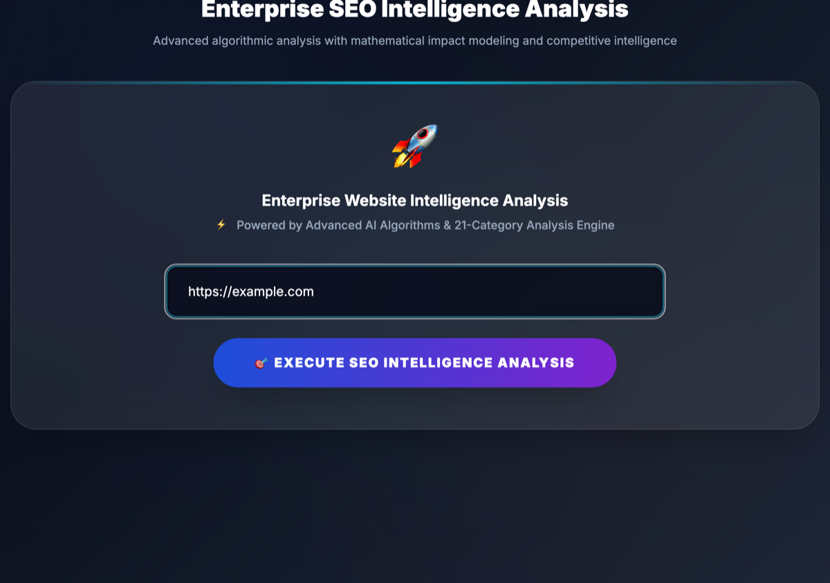 SEO Genius Pro — enterprise SEO audit tool